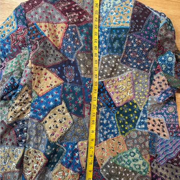 Handmade Multicolor Patchwork Blazer - Picture 10 of 14